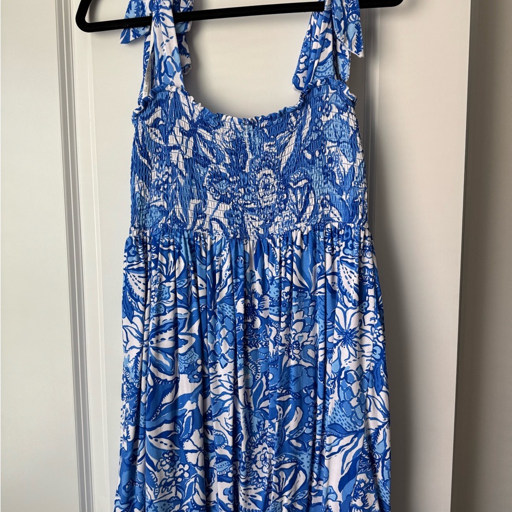 Lilly Pulitzer Blue and White Romper - Picture 2 of 5